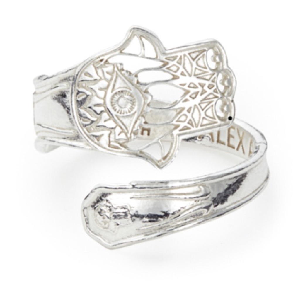 Alex & Ani Hand of Fatima Spoon Ring